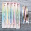 Single Birthday Candle Paris Streaming Color Long Pole Creative Spiral Suction Card Independent Party Candle