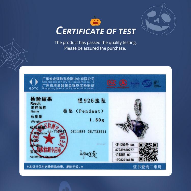 BAMOER Стерлингового Серебра 925 пробы Скелет Сердце и Бабочка Шарм Бусины Череп Бабочка Силиконовый Подвеска для Женщин Браслет DIY Ювелирные Изделия