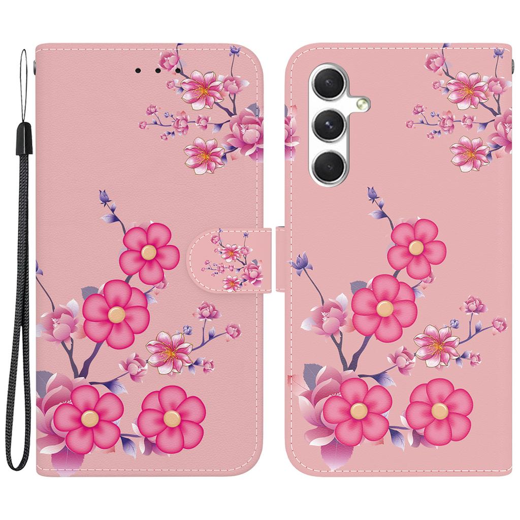 For Samsung Galaxy S25+ Wallet Phone Case Anti-Drop Leather Flip Cover Pattern Printing