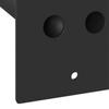 Flagpole Holder Steel Black 10.5 x 7.5 x 0.2 cm Steel