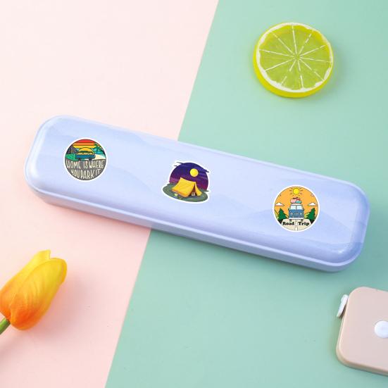 50 шт., наклейки в стиле граффити, водонепроницаемые, многоразовые, украшают ПВХ, бутылку с водой для багажа, уличные наклейки для кемпинга, для скрапбукинга