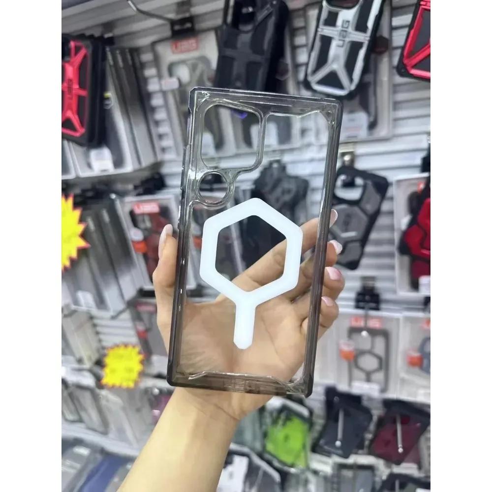 Устойчивый к царапинам прочный чехол UA для Samsung Galaxy S25 Ultra Plus 5G с магнитной защитой военного класса, прозрачный чехол