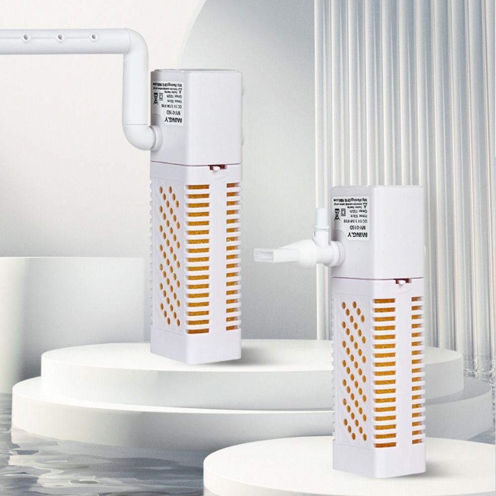 USB Погружной Аквариумный Фильтр Бесшумный Аэратор Создатель Волн Аквариумный Внутренний Фильтр Аквариум