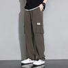 Men's Summer Section Thin Section Loose Plus Size Straight Trousers Men's Draped Wide-leg Casual Trousers Work Trousers