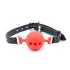 SM gag sex ball with hole soft rubber gag large, medium and small full silicone gag export source sex gag