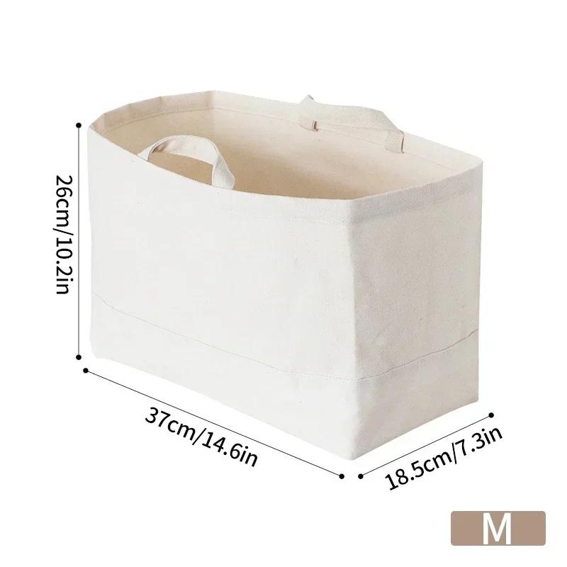 Cotton Linen Dirty Clothes Laundry Basket Collapsible Laundry Hamper Toy Storage Household Sundries Storage Basket with Handle