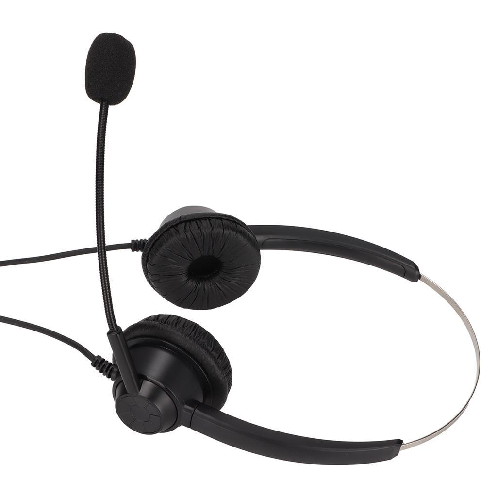 H360DRJ Binaural Phone Headphone Black Noise Canceling Double Sided Headset for Call Centers Online
