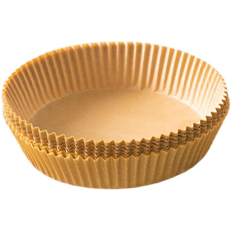 Бумага для выпечки Специальная бумага для аэрофритюрницы Пищевая масловпитывающая бумага-подложка для выпечки барбекю пищевая силиконовая бумага круглая бумажная тарелка