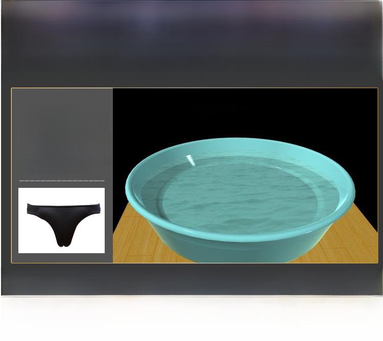 Transgender One-Piece Underwear with Concealed Fake Vagina for Men