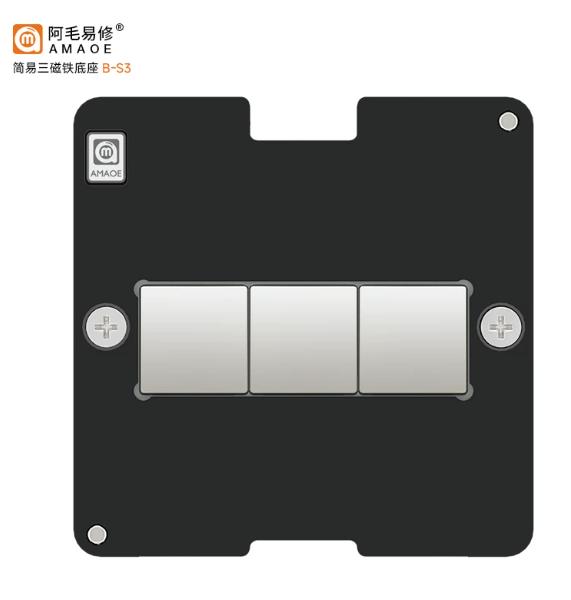 AMAOE MBGA-BGA153 BGA169 Tin Planting Platform Fixture EMMC EMCP UFS Memory Flash Chip 4-in-1 Soldering Stencil