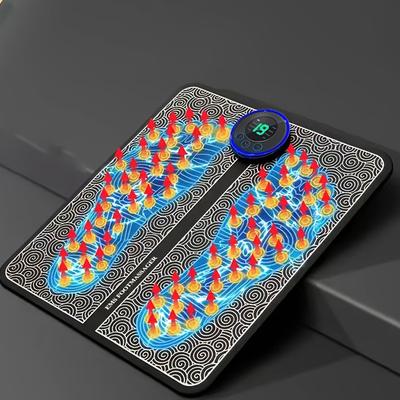 Массажная подушка для ног, электрический массажер для подошв, зарядка через USB, удобно и быстро, подходит для дома и путешествий, черный