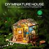 Роботима Миниатюрный дом, набор с мебелью, DIY Мини-кукольный домик со светодиодной подсветкой 1:Набор для творчества Масштаб 1:24 для Детей Взрослых Домашний Декор