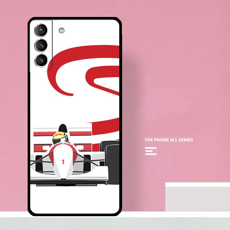 Racing Ayrton Senna Case For Samsung Galaxy S22 S23 Ultra S20 S21 FE Note 10 Plus S8 S9 S10 Note20 Ultra Cover