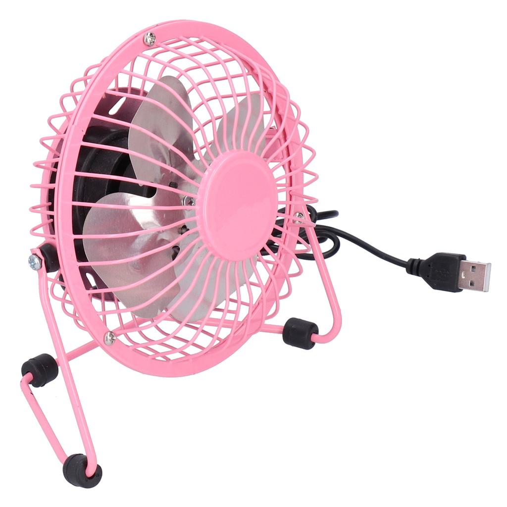 Fan USB Portable Silent Aluminum Blade Desk Desktop Iron Crafts Fans