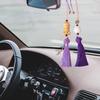 Традиционный стиль Фэншуй Деревянная резьба Подвесное украшение Статуя Будды Подвеска на автомобиль Украшение для зеркала заднего вида