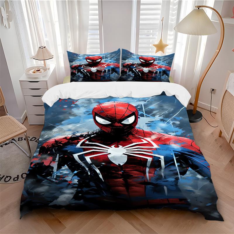 Spiderman Heroic Costume Print 3Pcs Bedding Setduvet Cover With 2 Bedropillowcase Home Birthday Gift