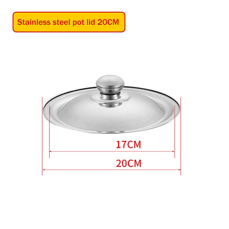 Круглая крышка для кастрюли из нержавеющей стали 10-32 см, универсальная замена, крышка для сковороды, гладкий край, можно мыть в посудомоечной машине, для сковороды, вока, кастрюли