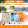360W Portable Window Air Conditioner 24 Hours Timer Cooling Heating Cold/Heat Air Conditioning Box Cooler Dehumidifier Free Pipe 110V/220V Gift
