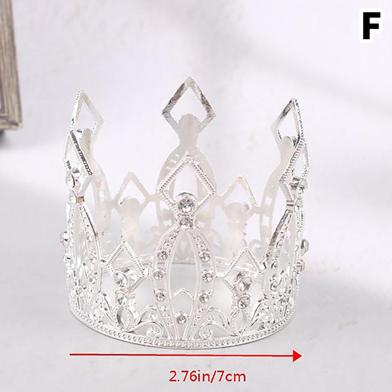 Crown Cake Decoration Princess Topper Children Ornaments For Wedding Birthday KTY