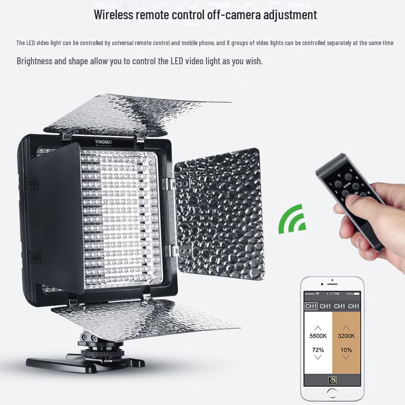 Светодиодный осветительный прибор третьего поколения YONGNUO YN300III, цветовая температура 5600 К, заполняющий свет и подсветка камеры с поддержкой приложения.