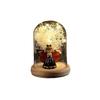 Butterfly girl small ornament immortal flower night light creative tabletop table glass cover LED light doll
