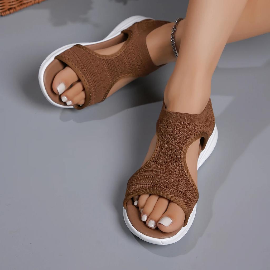 Fashion Women Sandals New Summer 2025 Beach Comfort Casual Sport Shoes Women Comfortable Wedge Platform Sandals Roman Sandals Plus Size