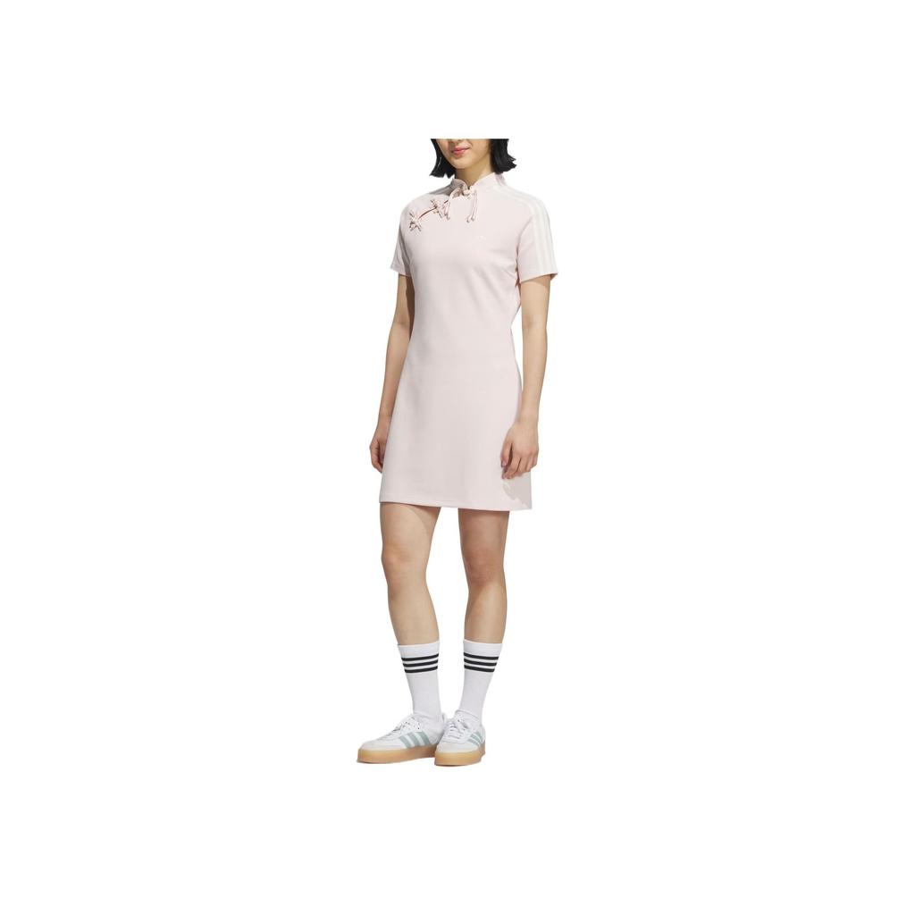 Adidas Originals Comfortable Fashion Versatile High-End Short Sleeve Dress Women Dresses Miracle-Quartz KB6410