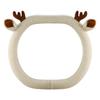 Warm Car Steering Wheel Cover Anti-Slip Reindeer Antler Steering Wheel Cover  Four Seasons