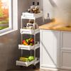 1pc Kitchen Pull Out Organiser,kitchen Gap Organiser, Kitchen Organiser, Multi Level Mobile Trolley, Gap Organiser, Bathroom Organiser