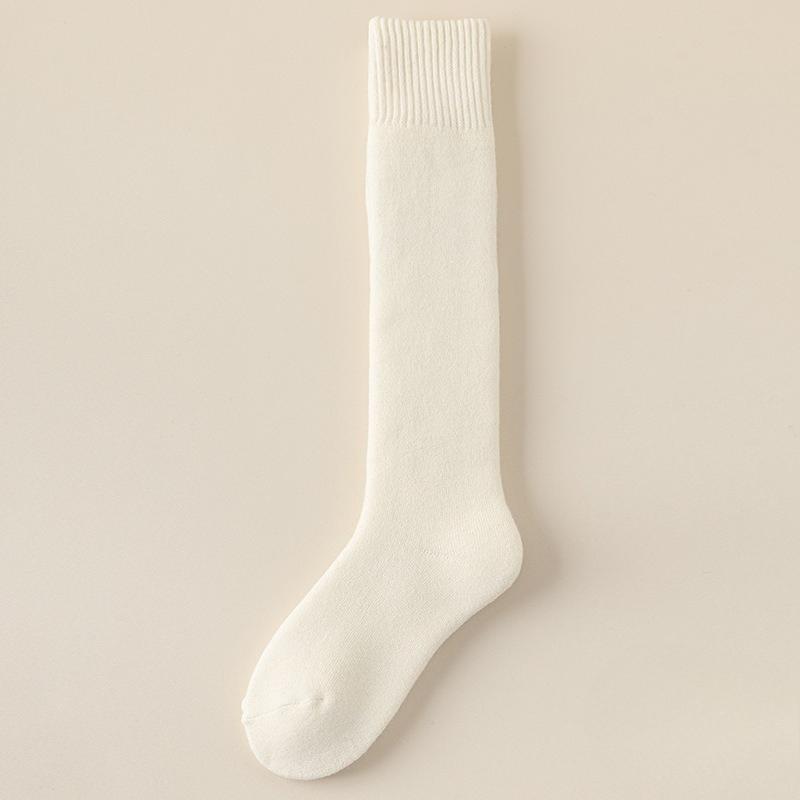 Thickened Cashmere Thigh-high Socks for Women, Cold-proof and Warm Wool Socks, Autumn and Winter Calf Socks for Men