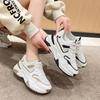 2025 весна, осень и зима новая сетчатая спортивная повседневная обувь женская комбинированная платформа для бега студенческие папины кроссовки женские