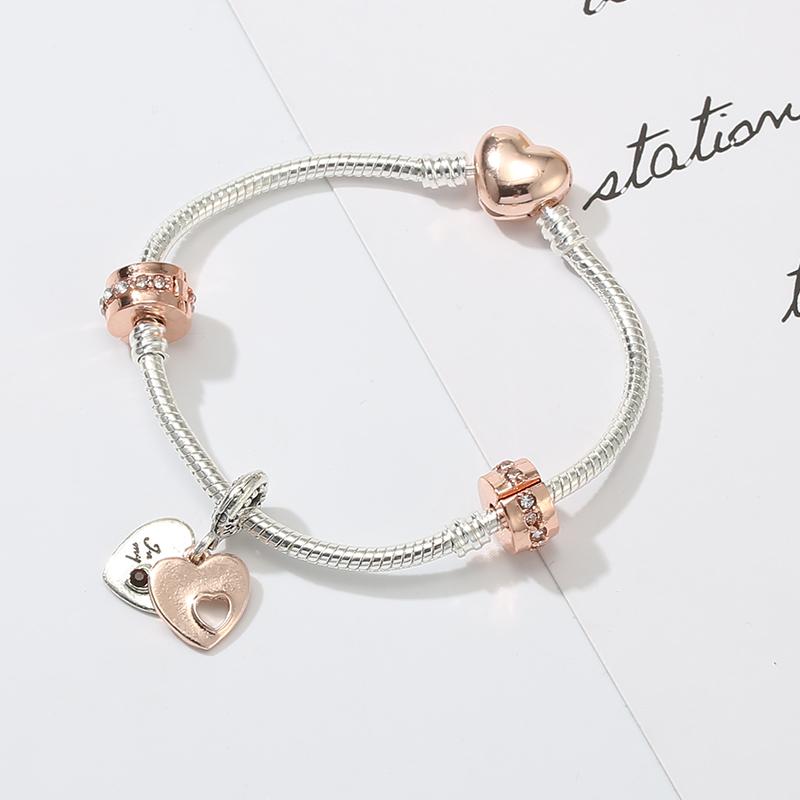 Love You Forever бусы браслеты-подвески элегантный серебряный цвет браслеты-цепочки в виде змеи для женщин любовник ювелирные изделия подарок специальное предложение