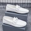 New Fashion Mens Casual Shoes Genuine Leather Male Loafers Comfy Summer Boats Shoes Mocassin Ultra-light Soft-Soled Driving Flat
