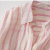 Ladies Vintage Striped Shirt Blouse Shirt Loose Summer Long Sleeve Tops