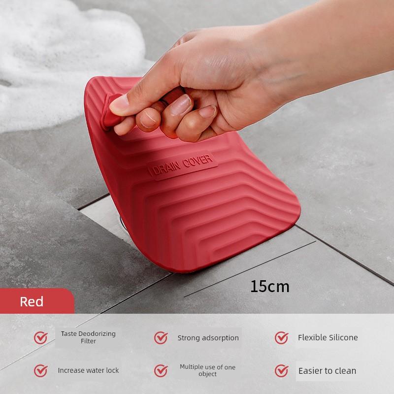 Silicone Mat Floor Drain Toilet Anti-Odor Deodorant Insect-Proof Sealing Cover Bathroom Sewer Deodorant Artifact Plug