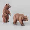 Simulation Animal Model Mini Brown Bear Grizzly Bear Model Static Doll Ornament Mammal Toy Brown Bear Family