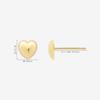 ESTELLE [Official] Women's 10K Yellow Gold Heart Motif Earrings 0202-3252-0019-0000