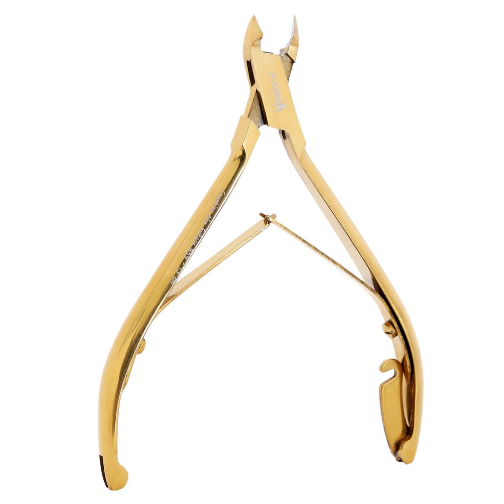 Cuticle Nippers Nail Clippers Cosmetic Scissors Manicure Spa Salon Gold