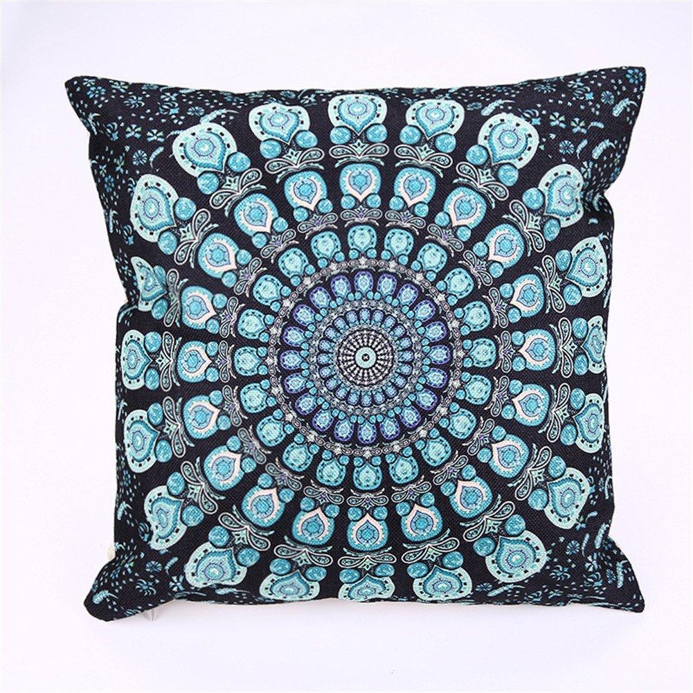 Субконтинентальный этнический Мандала льняная наволочка диванная подушка чехол домашний декор для вашего броска