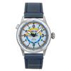 Flyboy Wingman Worldtimer GMT Leather Strap Power Blue Dial Automatic AV-4120-03 Men's Watch With Extra Strap