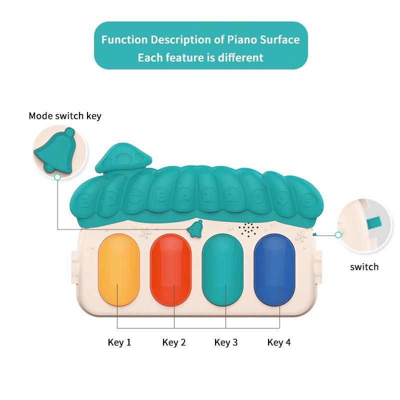 1 Set Music Pedal Piano Multifunctional Children Fitness Frame Take Exercise Infant Leg Stamina Gym Crawling Frame Baby Toy