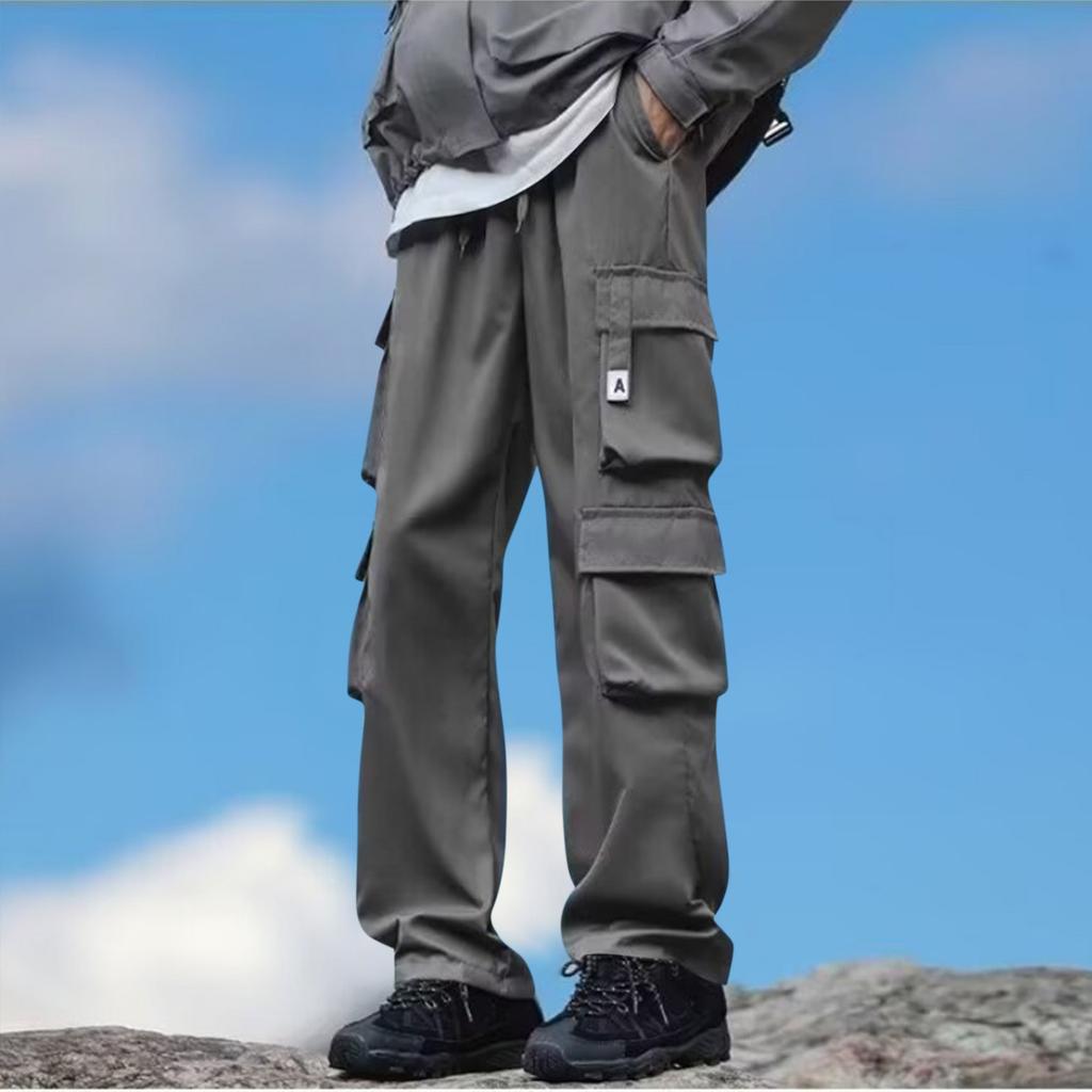 Men's Straight Overalls Men's Loose Breathable Casual Pants Wear Resistant Dirt Resistant Tear Resistant Outdoor Mountaineering Pants