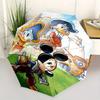 Mickey Mouse & Donald Duck Automatic Opening and Closing Umbrella - Small Umbrella Suitable for Various Occasions, Portable 3-Fold Small Umb