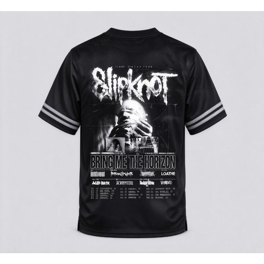 Slipknot Rock Sicest Стадионный Тур 2027 Дата Турне Мерч Футбольная Майка Гранж Группа Состав Печать по всей поверхности Футболка Унисекс Спортивная Одежда