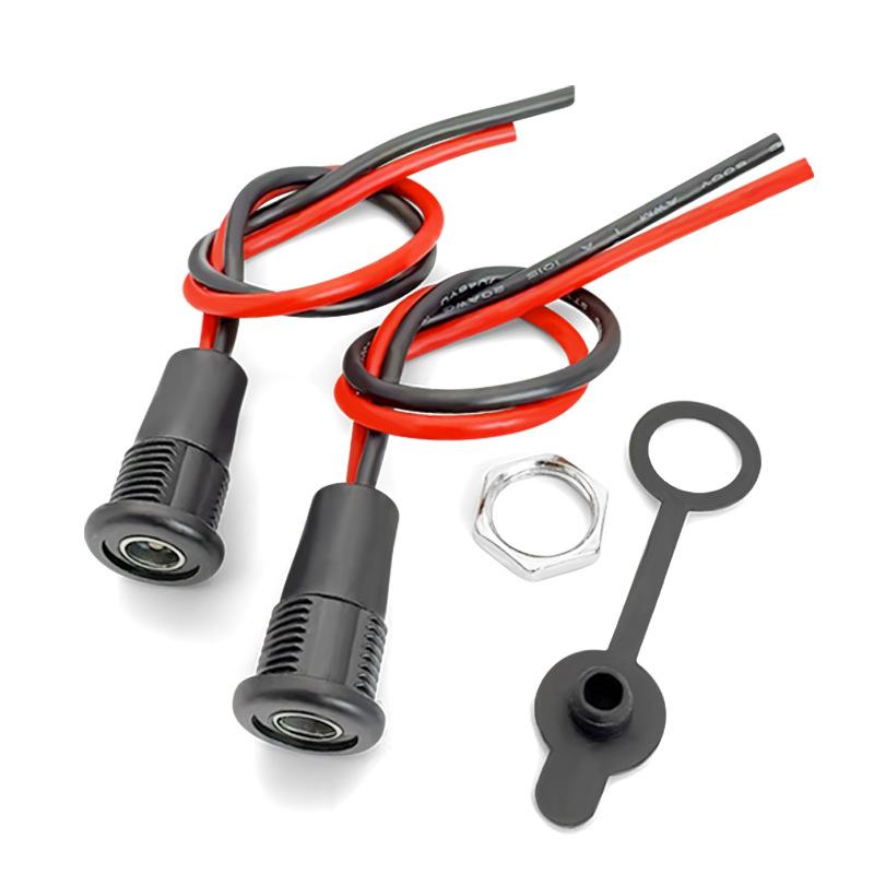 DC 5521/5525 Connector with Integrated Cable for Streamlined Charging Experience