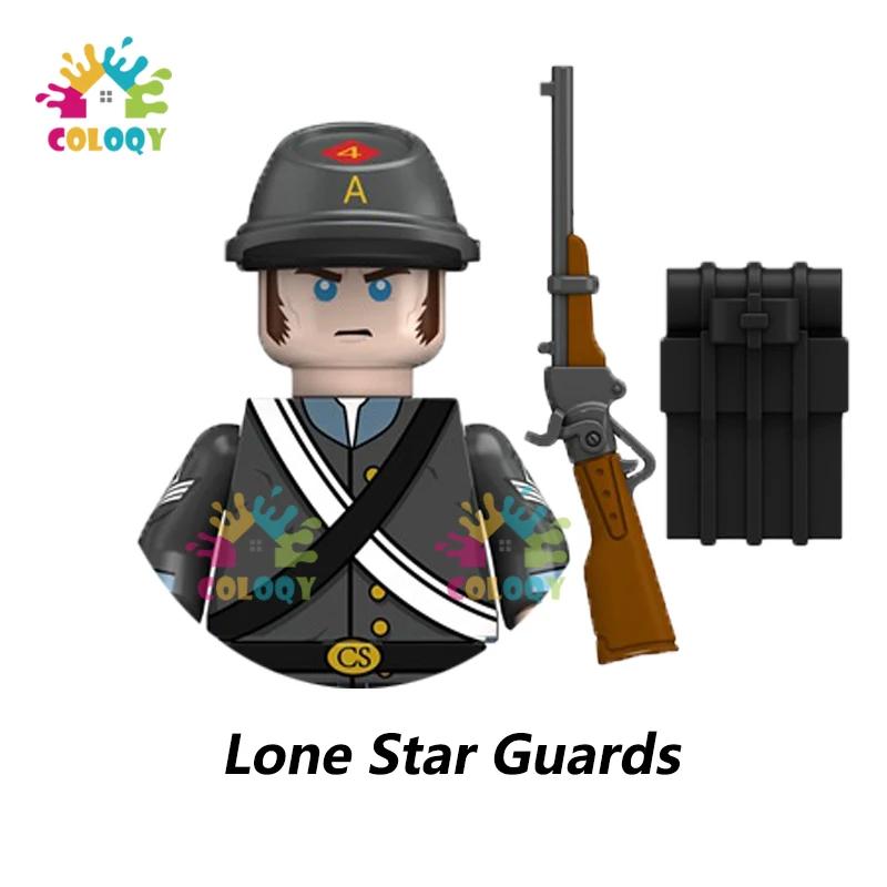 Детский конструктор «Американский ковбой», 4 стороны, с напечатанными миниатюрными фигурками. Игрушки для детей, подарки на день рождения.