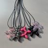Black Rope Balloon Dog Pendant Necklace Women's High-End Sense Niche Design Sweater Chain Unique Hip-Hop Couple Jewelry