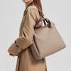 Cowhide Tote Bag New Leather Women's Bag Retro Commuter Handbag Large Capacity Shoulder Bag