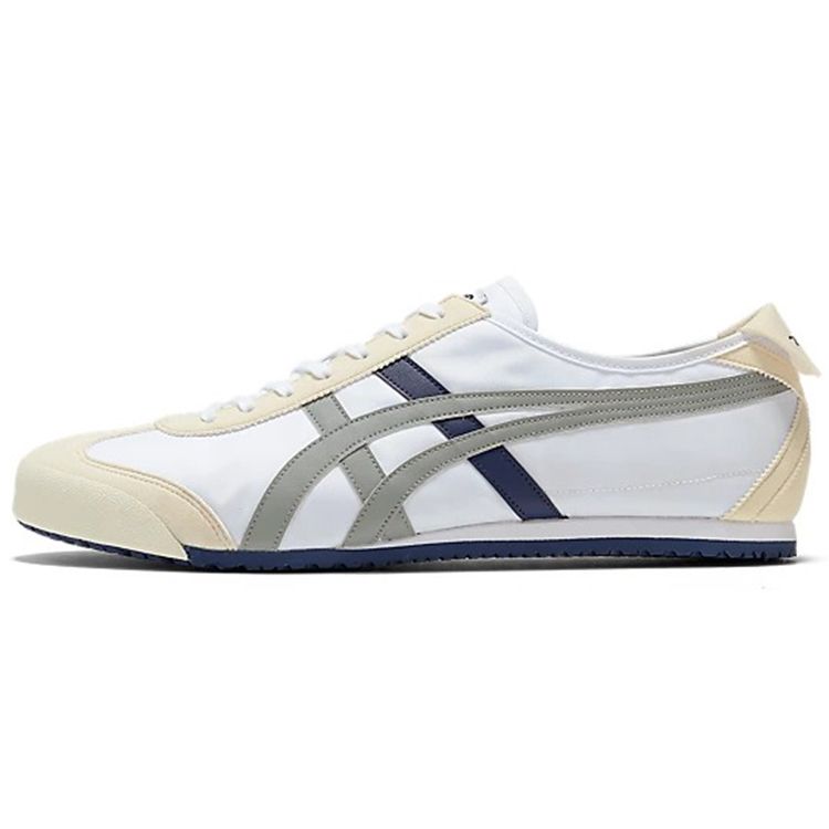 ONITSUKA TIGER Mexico 66 Comfortable Versatile Durable Lightweight Low-Top Casual Running Shoes Unisex Sneaker White Gray Blue 1183C081-100