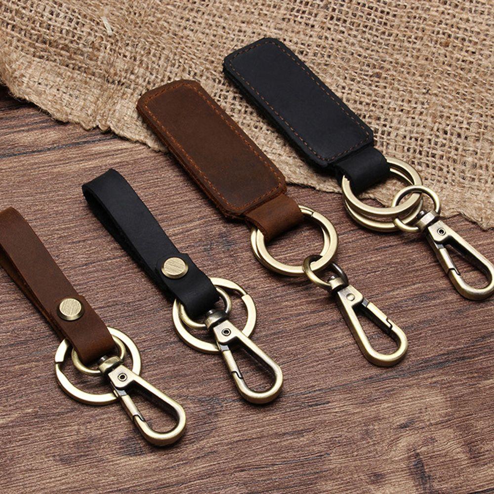 Day Gift Gift For Him Friendship Gift Bag Pendant Accessories Leather Keychain Car Key Ring